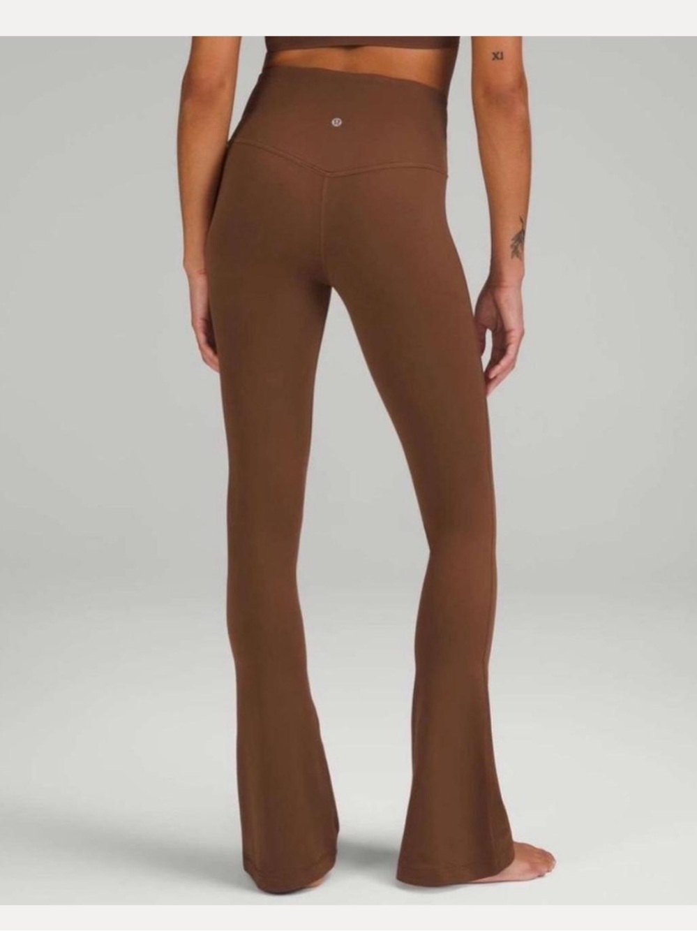 Lululemon brown leggings 4 athletic athleisure casual soft basic yoga gym walk